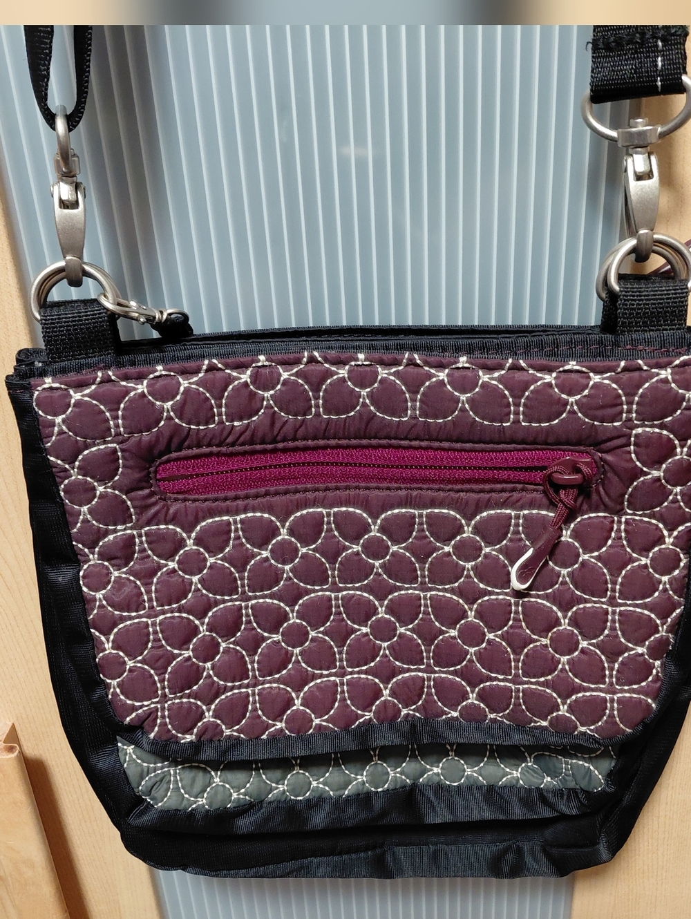 Sherpani Crossbody Bag W/Removable Pouches & Adjustable Strap